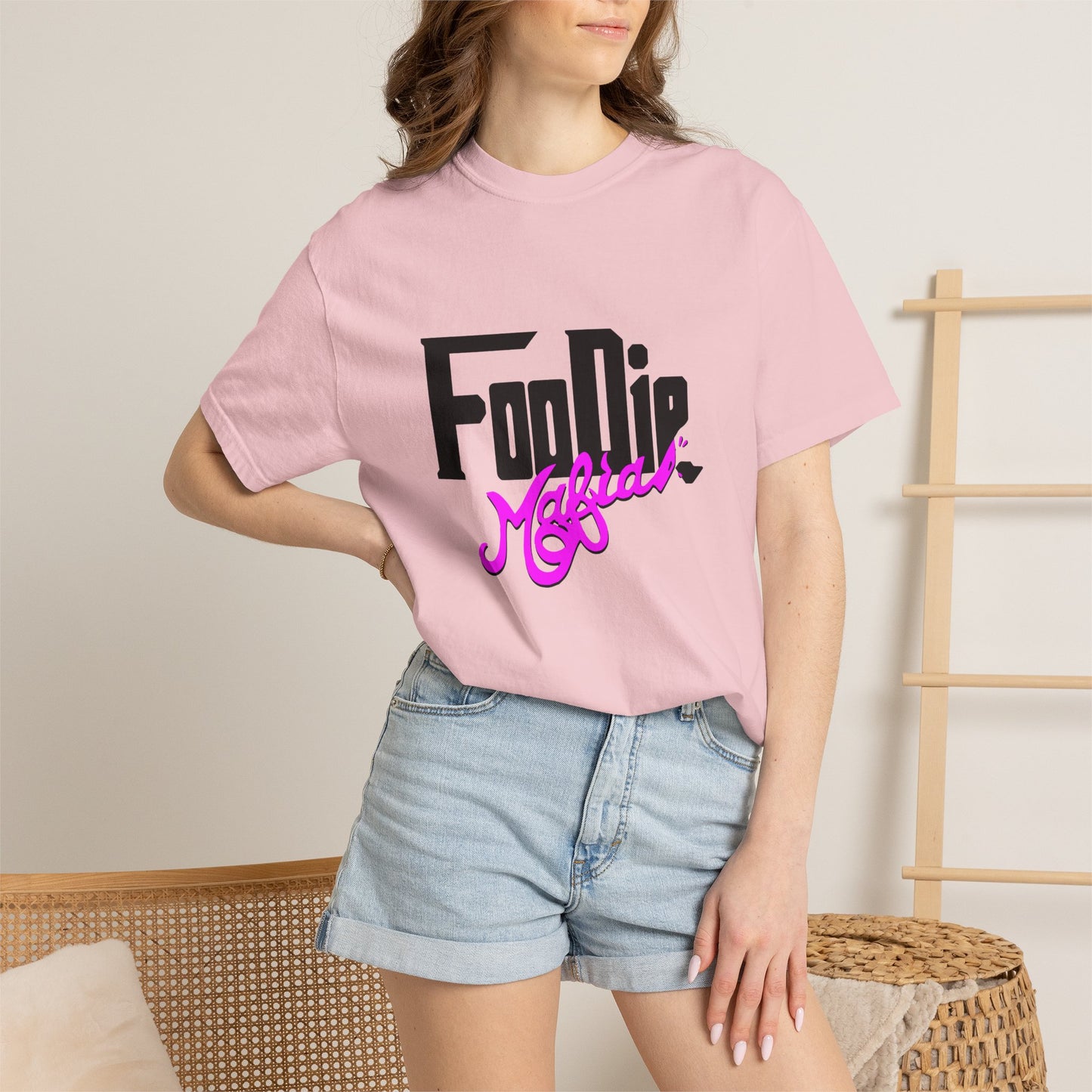 L.O.E.F Foodie Mafia Unisex Tee Shirt (Bright Purple)