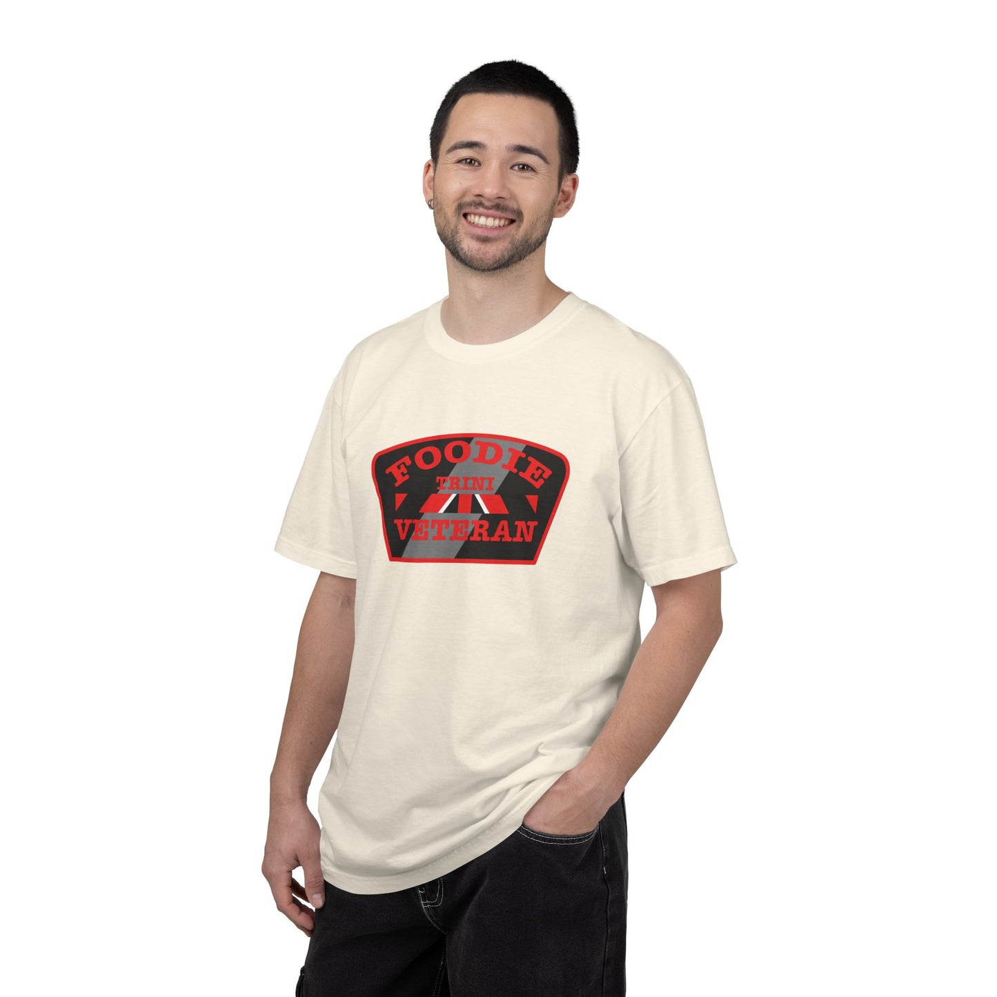 L.O.E.F Foodie Veteran TRINI Unisex Tee Shirt (Red)