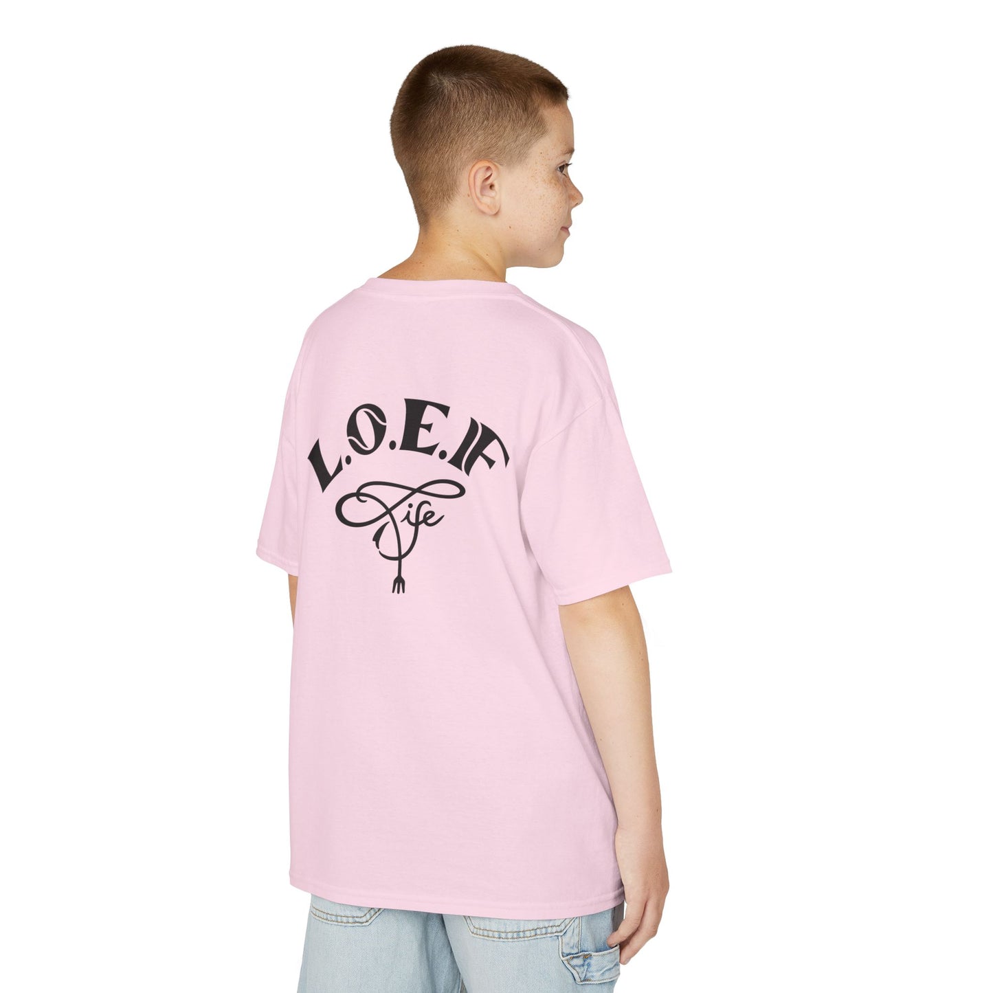 L.O.E.F Foodie 4Life Young Tee Shirt  (Black)