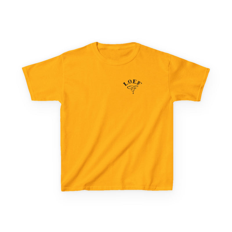 L.O.E.F Foodie 4Life Young Tee Shirt  (Dark Blue)