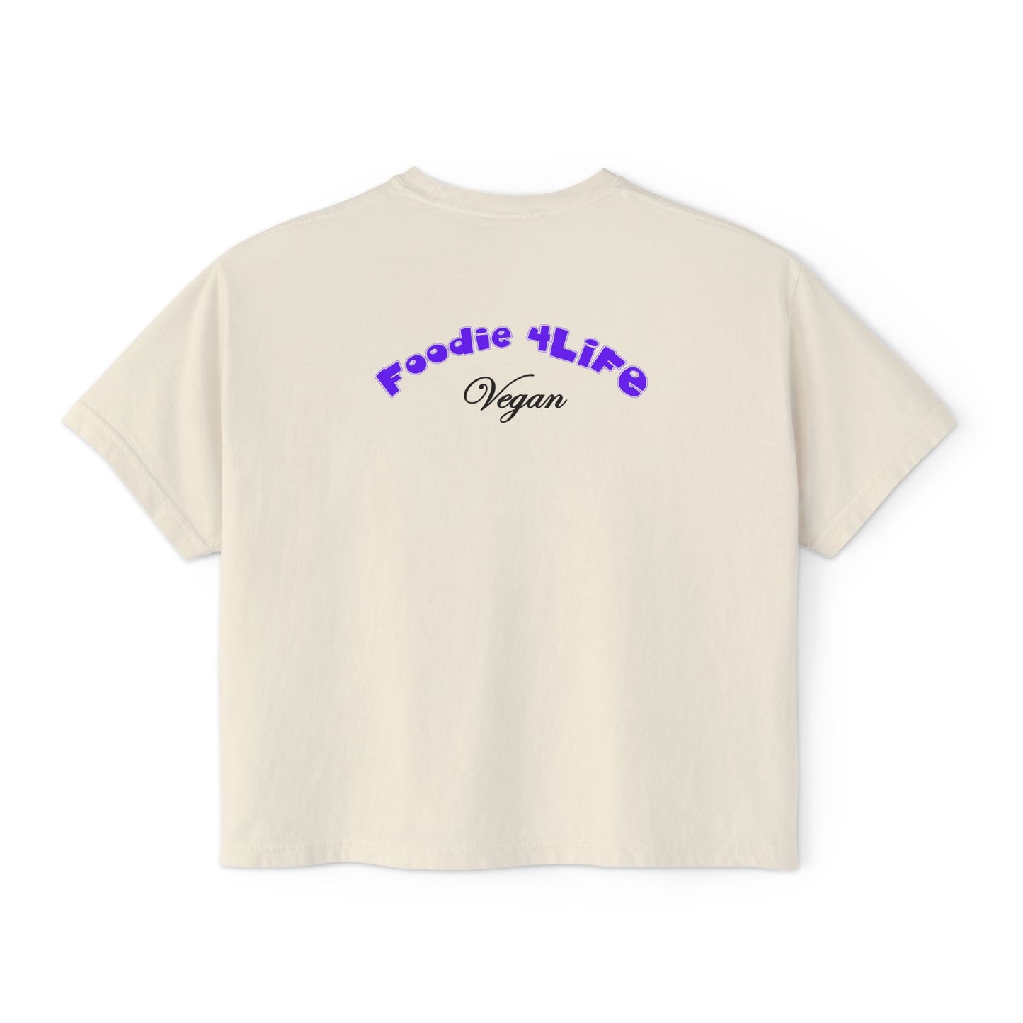 L.O.E.F Foodie 4Life Vegan Boxy Tee (Violet)