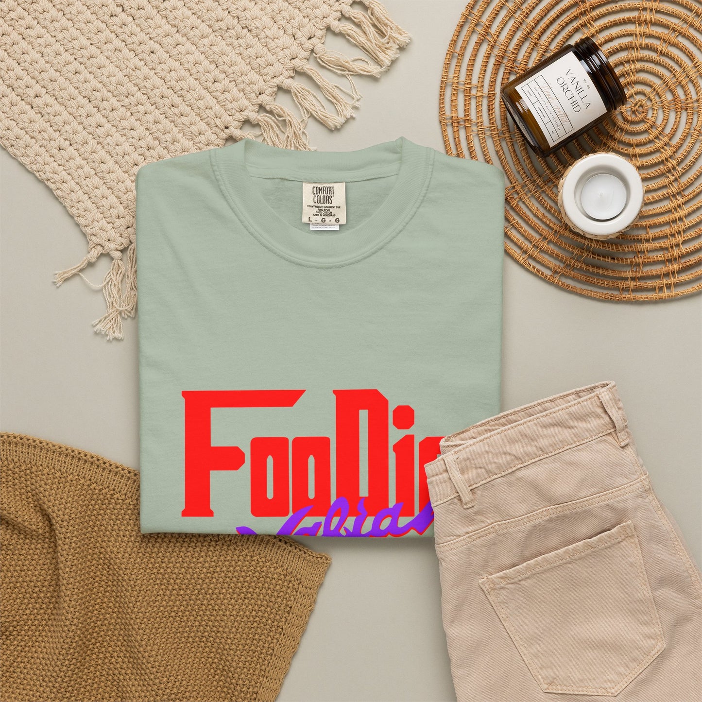 L.O.E.F Red Foodie Mafia Unisex Tee Shirt (Purple)