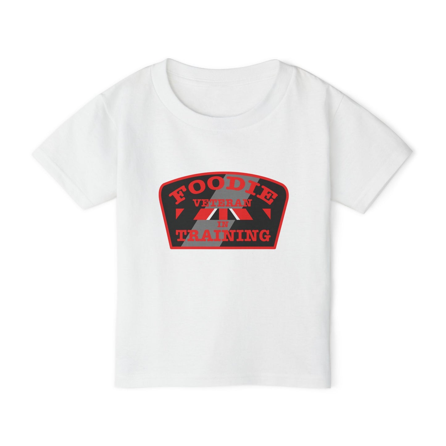L.O.E.F Foodie Veteran In Training Toddler Tee Shirt (Red)