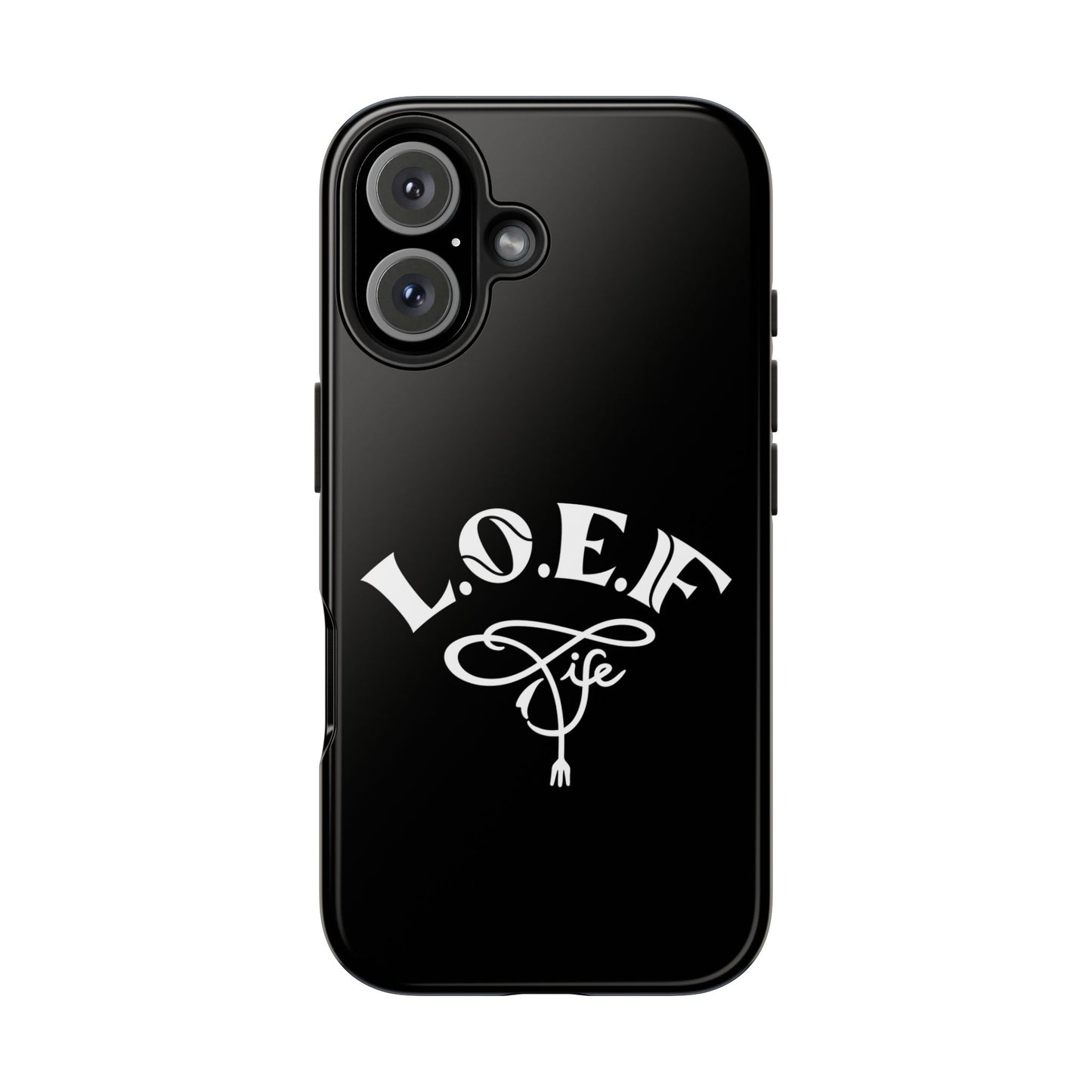 L.O.E.F Black Glossy Protective Phone Case