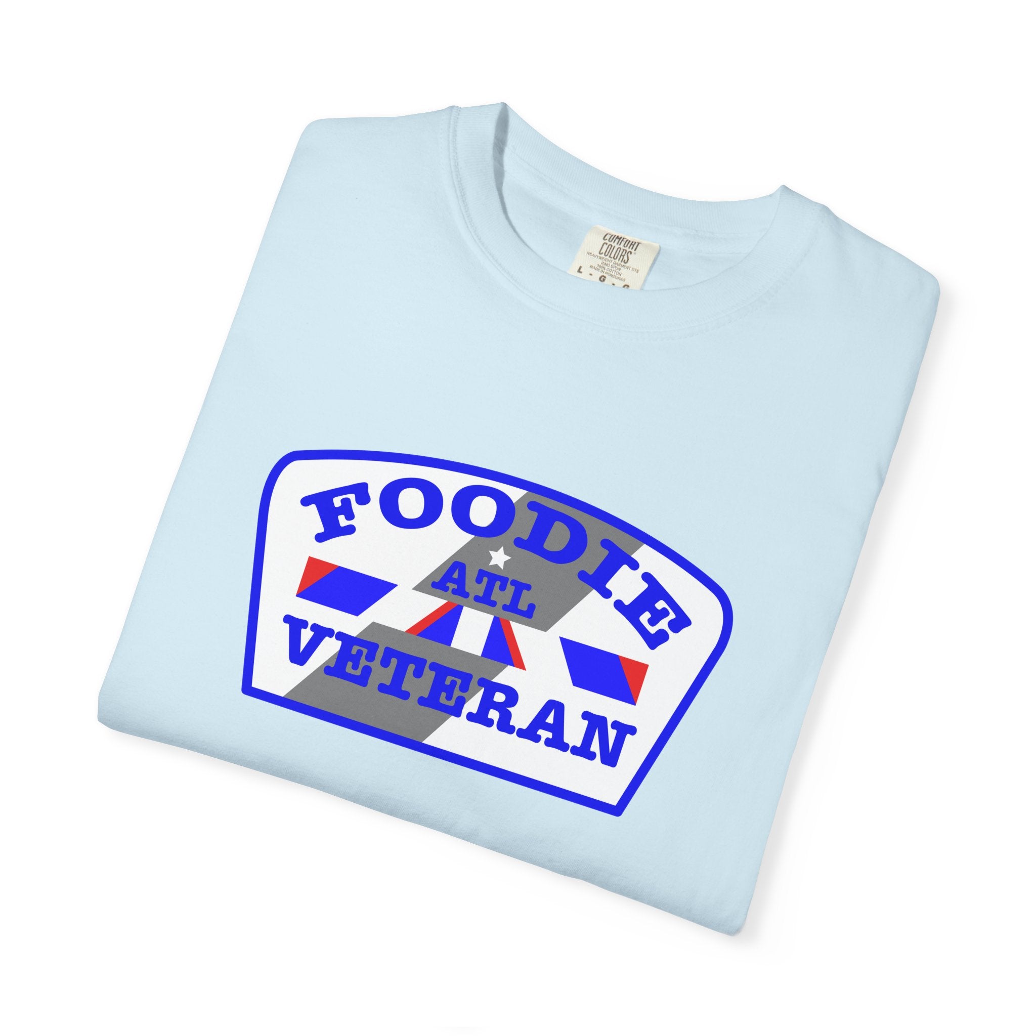 L.O.E.F Foodie Veteran ATL Unisex Tee Shirt (Blue)