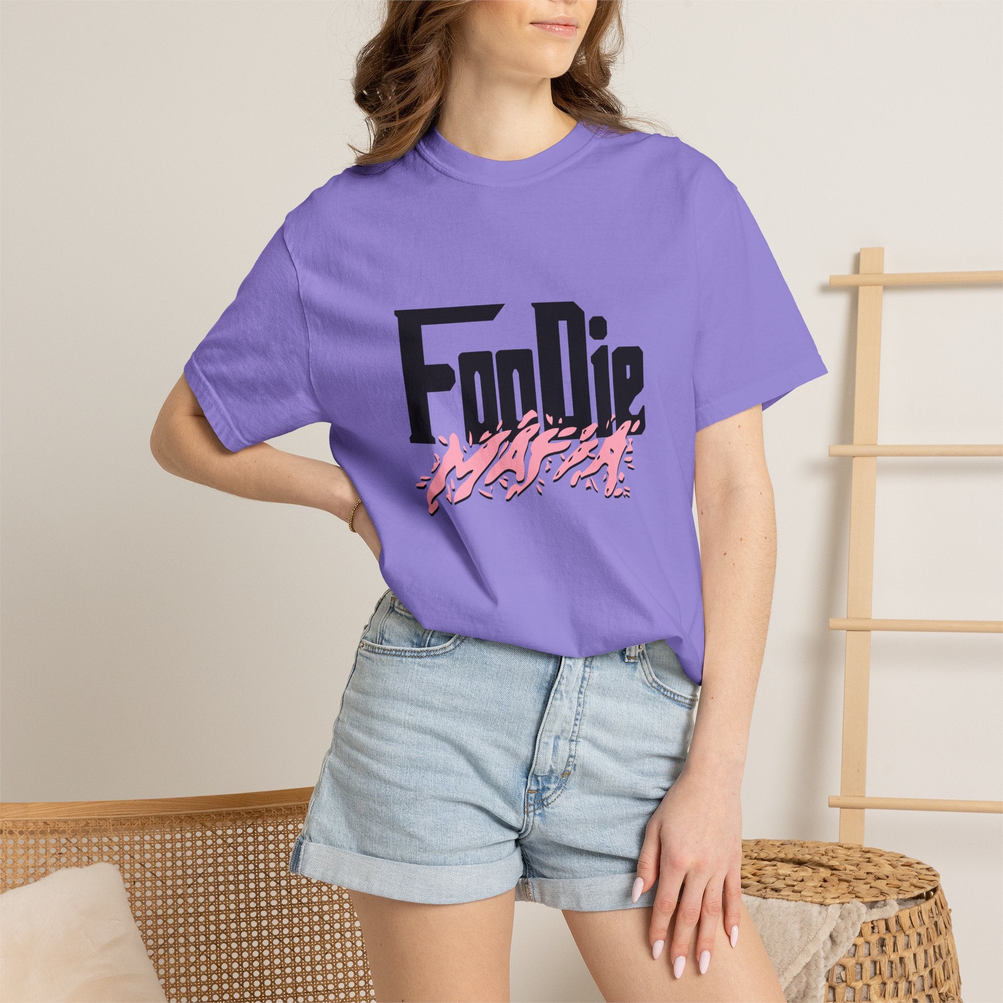 L.O.E.F Foodie Mafia Tee Shirt (Soft Pink)