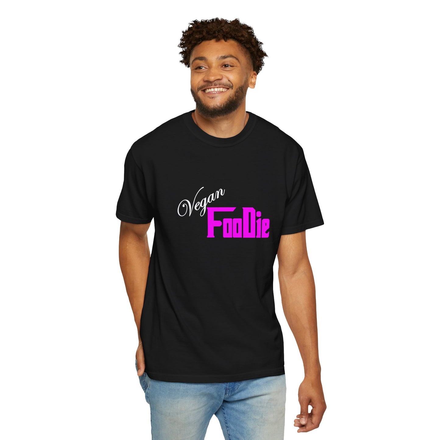 L.O.E.F Unisex Vegan Foodie Tee Shirt (Fuchsia)