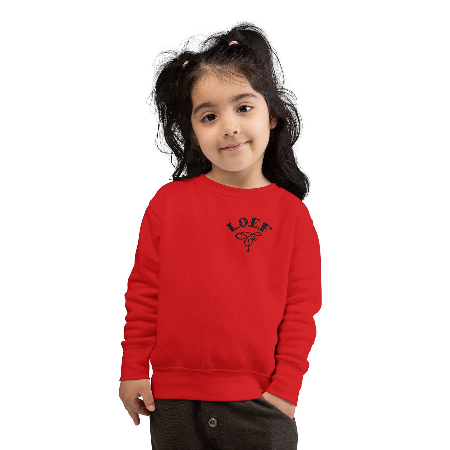 L.O.E.F Foodie 4Life Baby Sweatshirt  (Black)