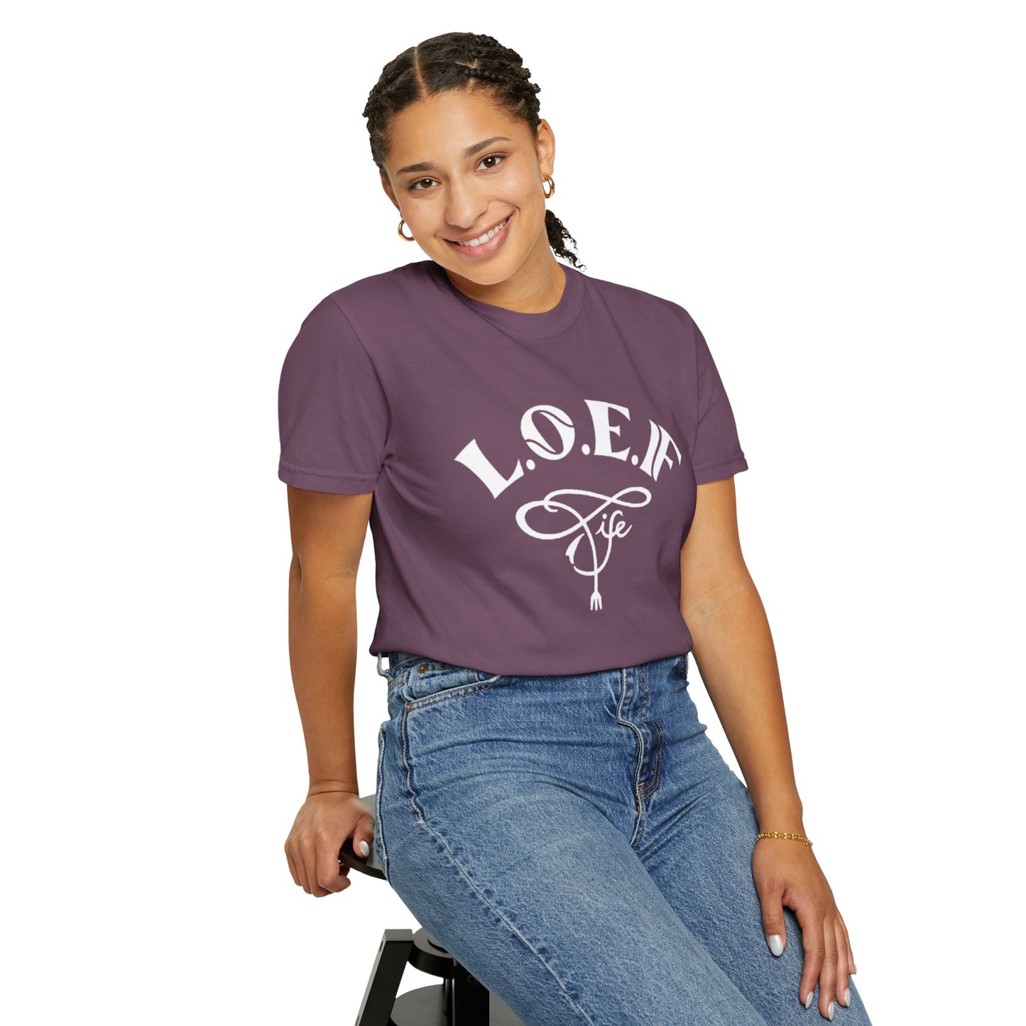 L.O.E.F Life Unisex Tee Shirt (White)