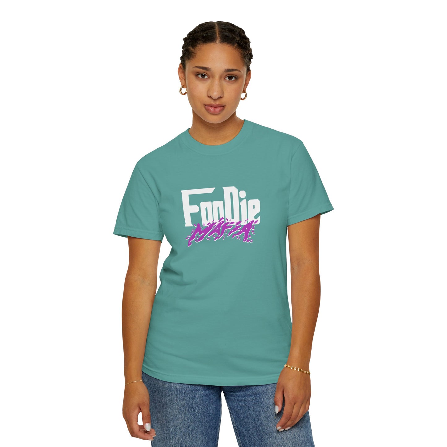 L.O.E.F White Foodie Mafia Tee Shirt (Purple)