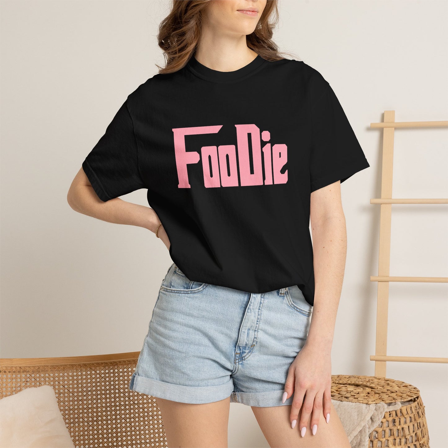 L.O.E.F Foodie Unisex Tee Shirt (Soft Pink)