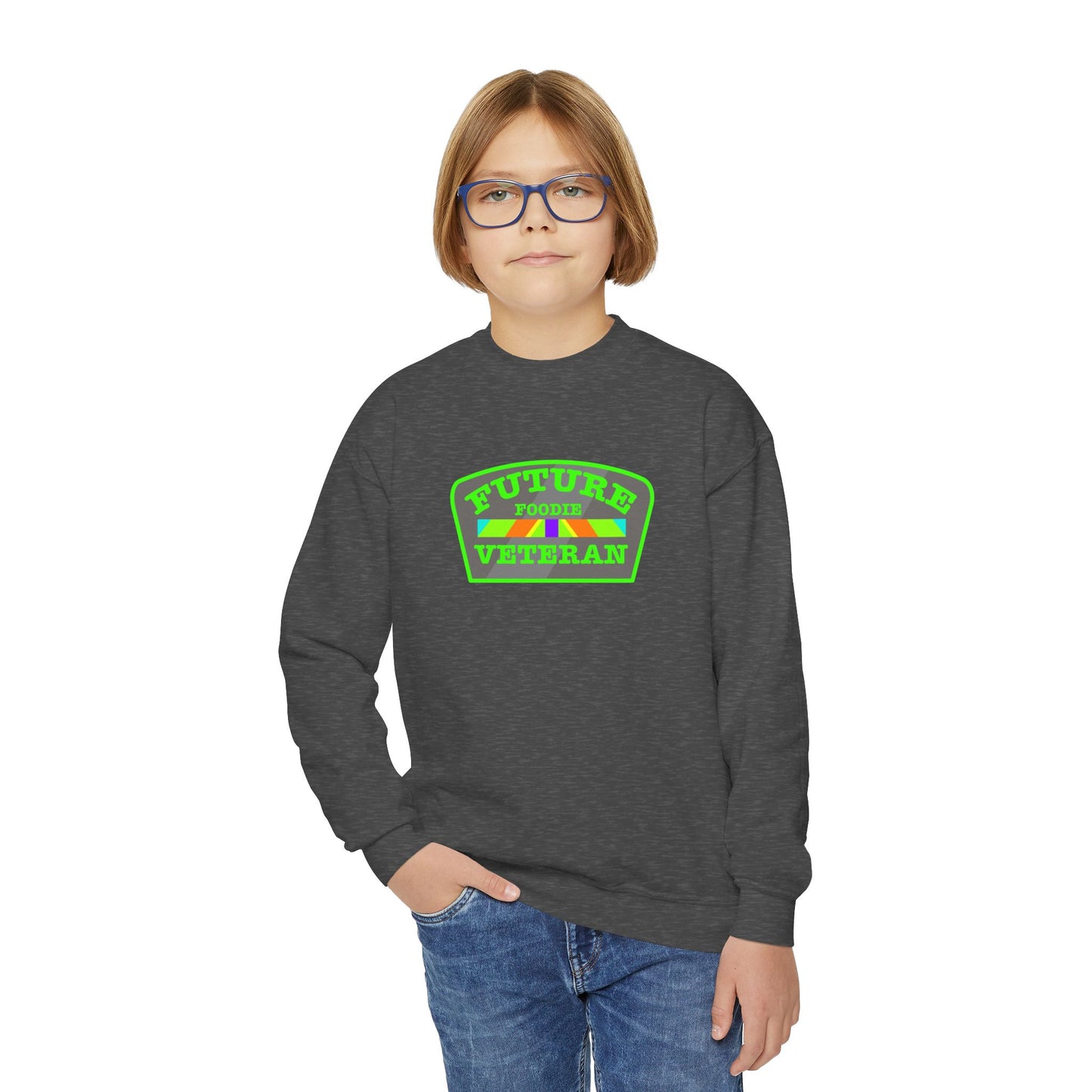L.O.E.F Young Future Foodie Veteran Sweatshirt (Neon Green)