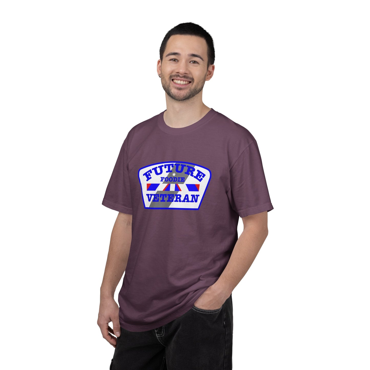 L.O.E.F Future Foodie Veteran Unisex Tee Shirt (Blue)