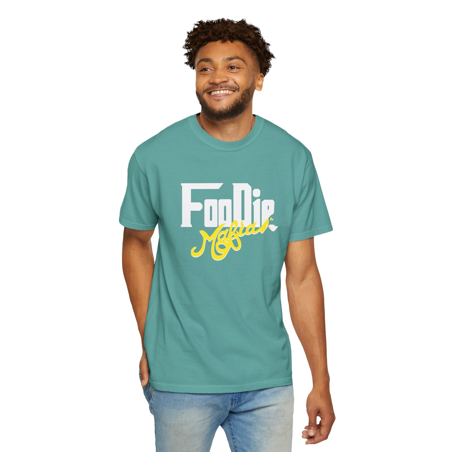 L.O.E.F Foodie Mafia Unisex Tee Shirt  (Yellow)