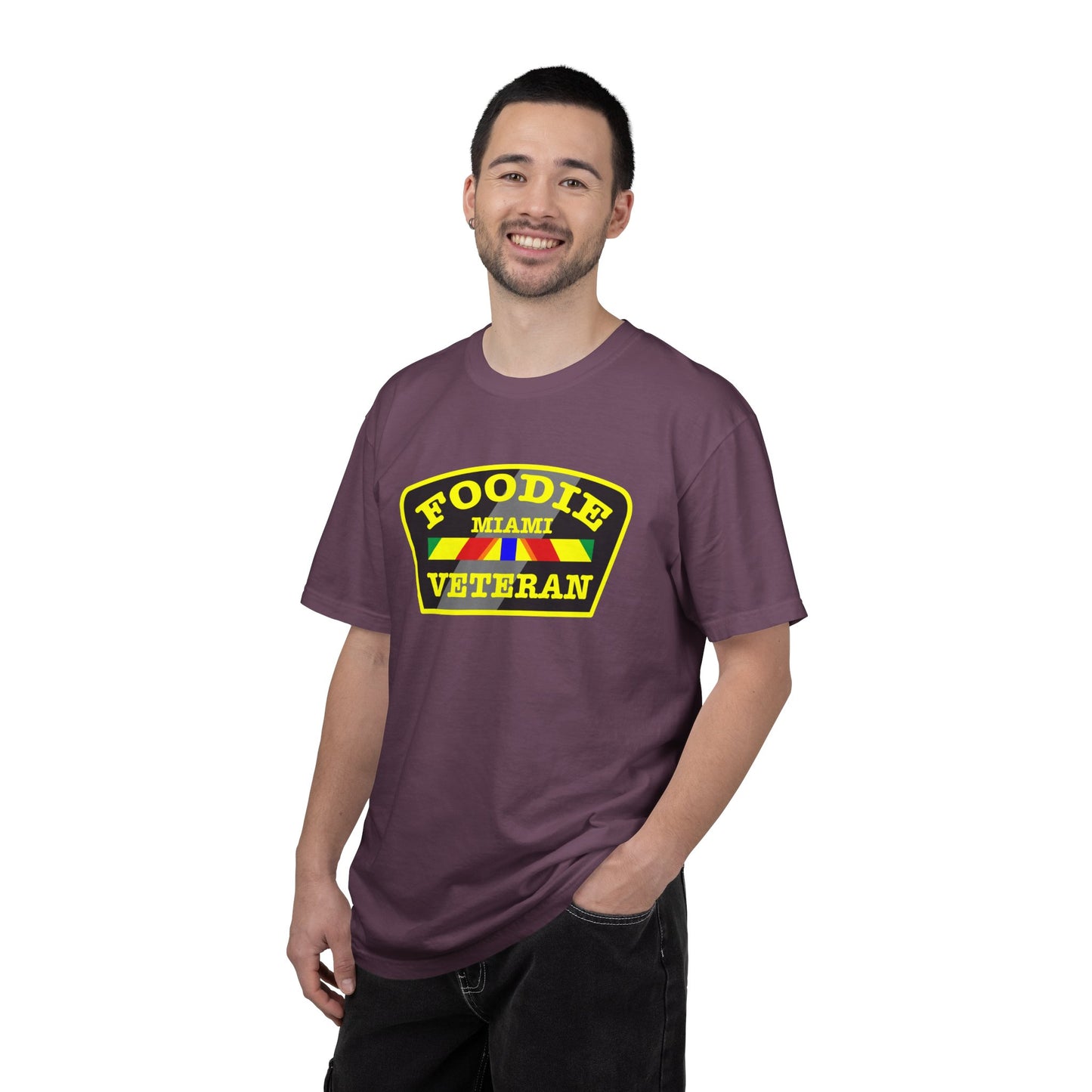 L.O.E.F Foodie Veteran MIAMI Unisex Tee Shirt (Yellow)
