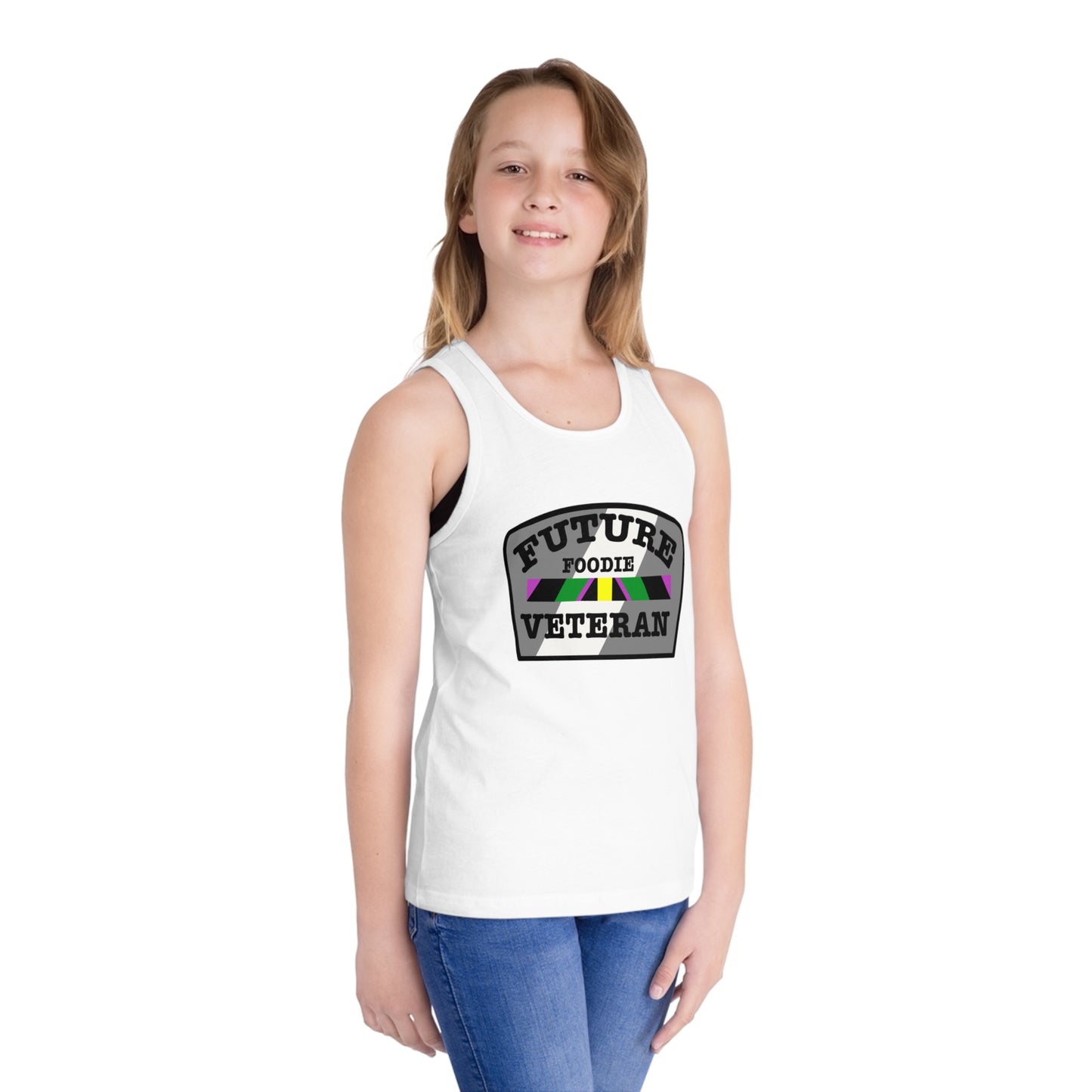 L.O.E.F Future Foodie Veteran Kids Tank Top (Gray)
