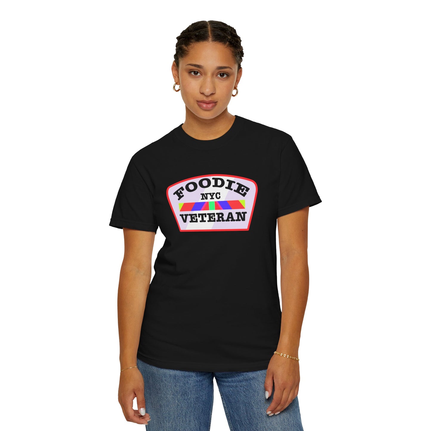 L.O.E.F Foodie Veteran NYC Unisex Tee Shirt (Soft Pink)