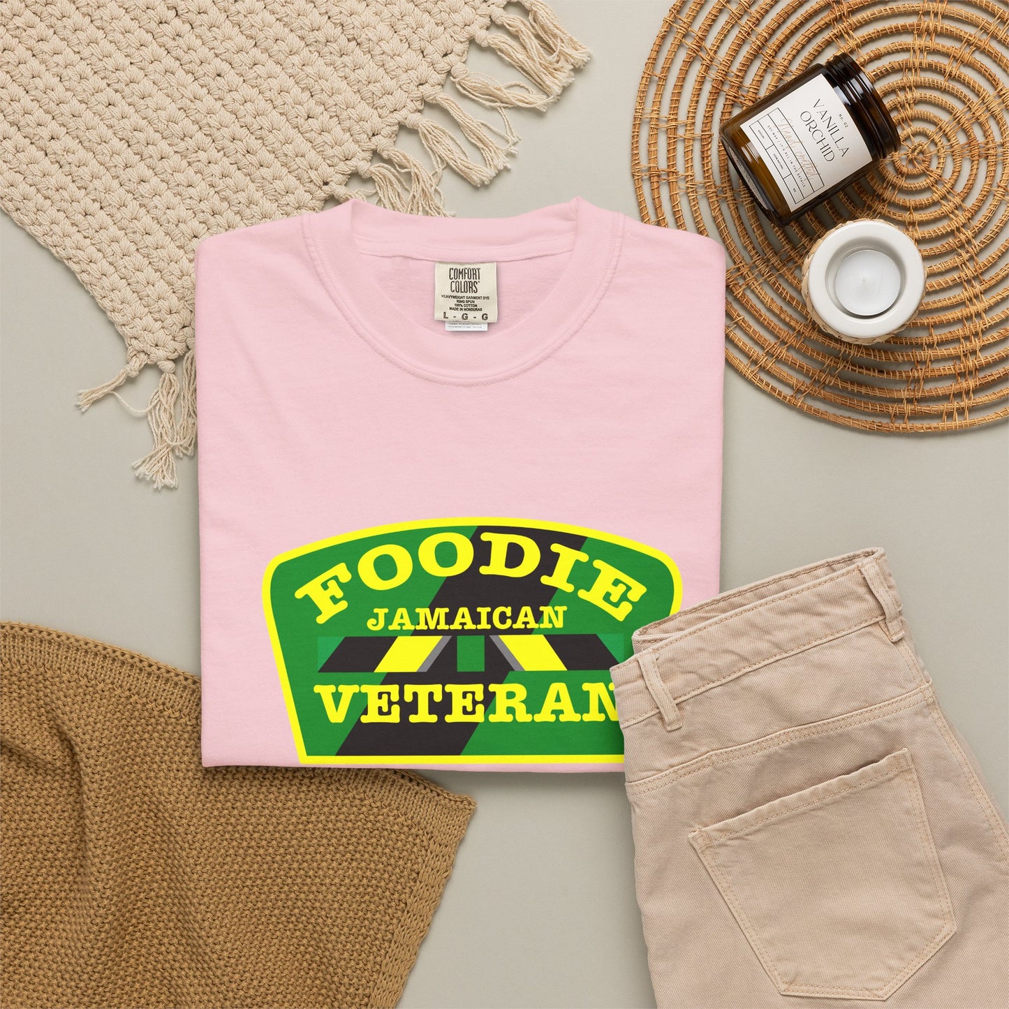 L.O.E.F Foodie Veteran Jamaican Unisex Tee Shirt