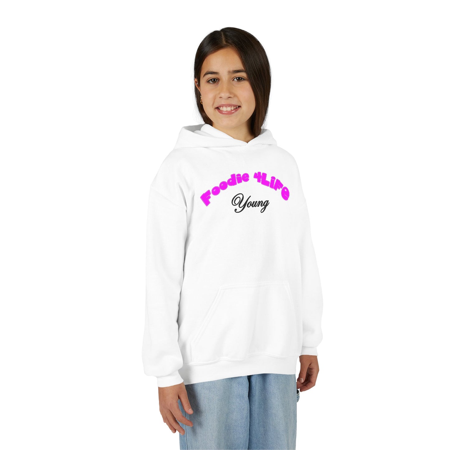 L.O.E.F Foodie 4Life Young Hoodie (Fuchsia)