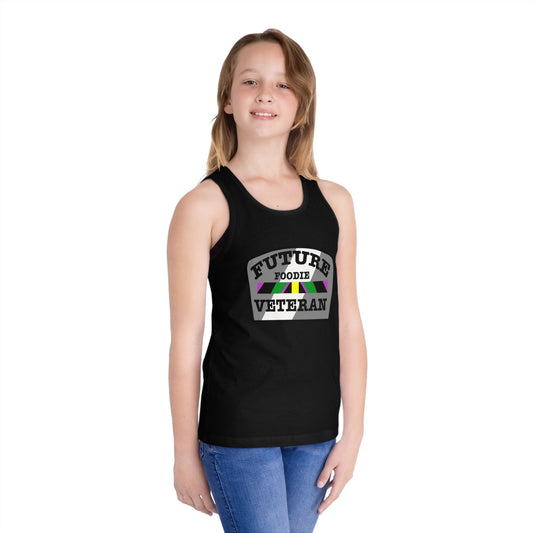L.O.E.F Future Foodie Veteran Kids Tank Top (Gray)