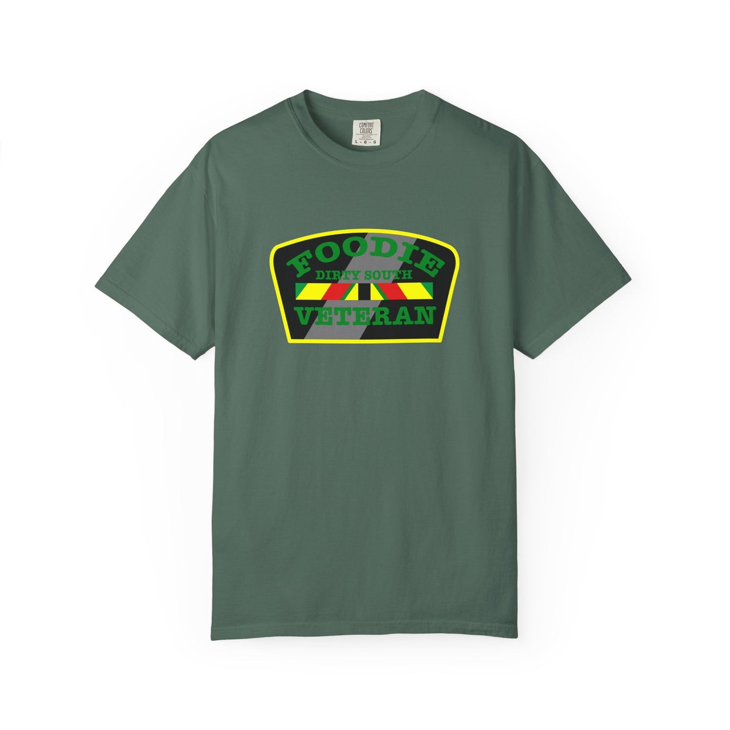 L.O.E.F Foodie Veteran DIRTY SOUTH Unisex Tee Shirt (Green)