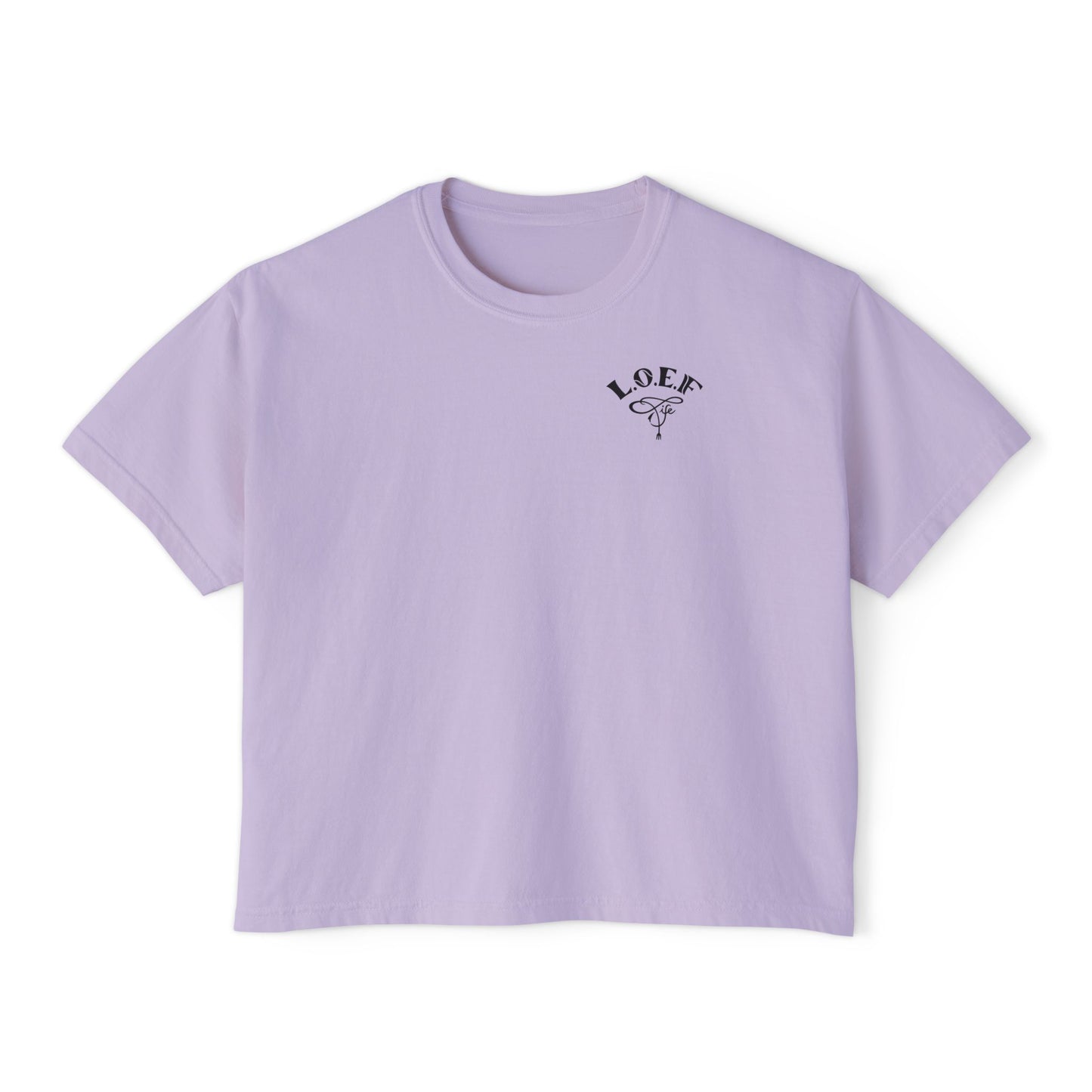 L.O.E.F Foodie 4Life Certified Boxy Tee (Fuchsia)