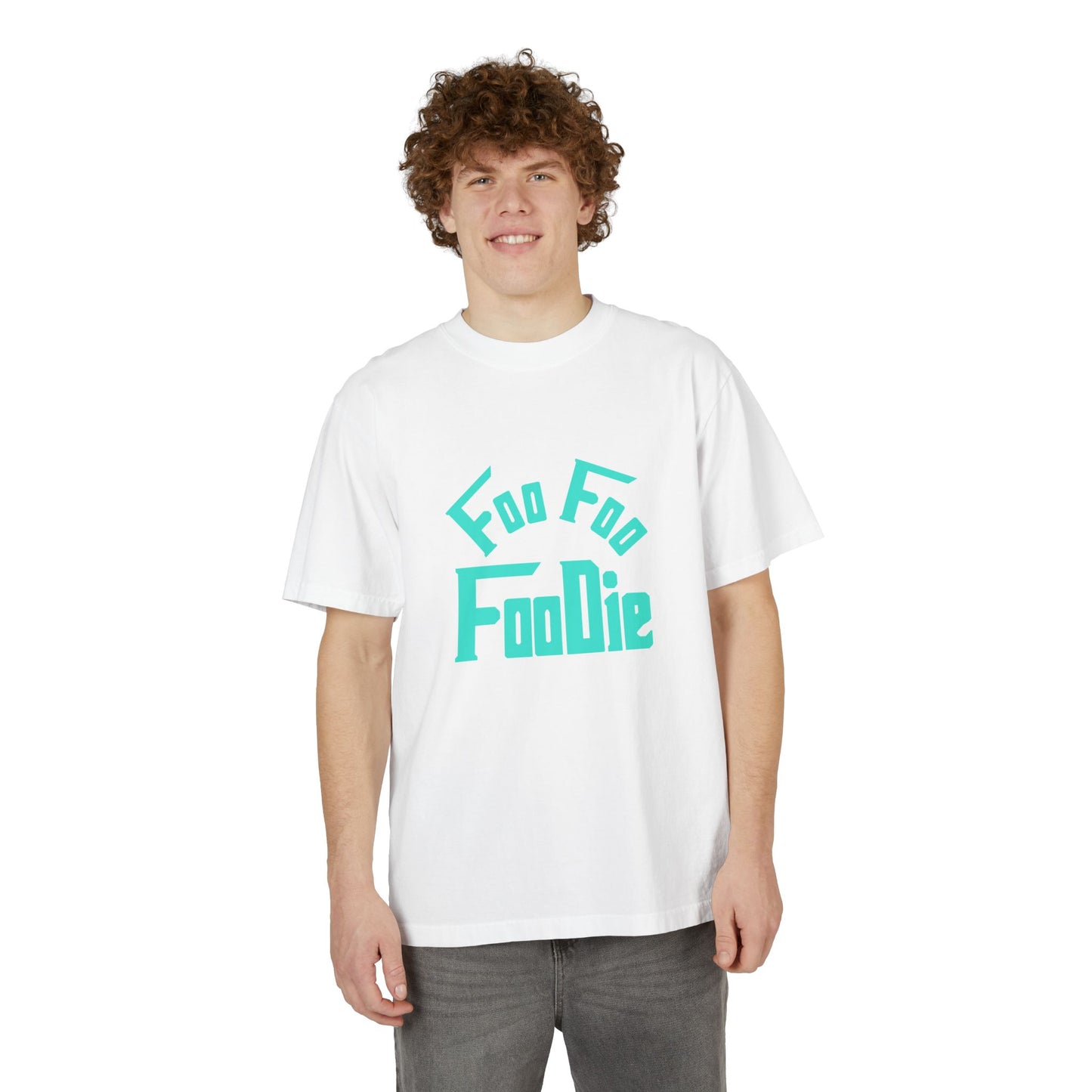 L.O.E.F Unisex FOO FOO FOODIE Tee Shirt (Turquoise)