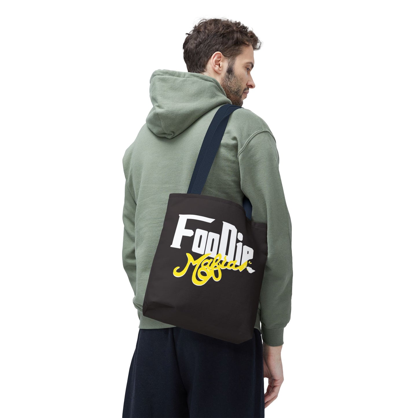 L.O.E.F White Foodie Mafia Tote Bag (Yellow)