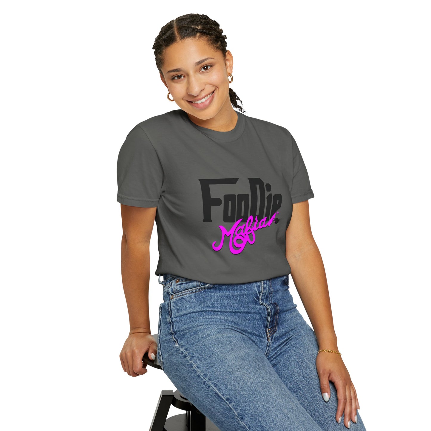 L.O.E.F Foodie Mafia Unisex Tee Shirt (Bright Purple)