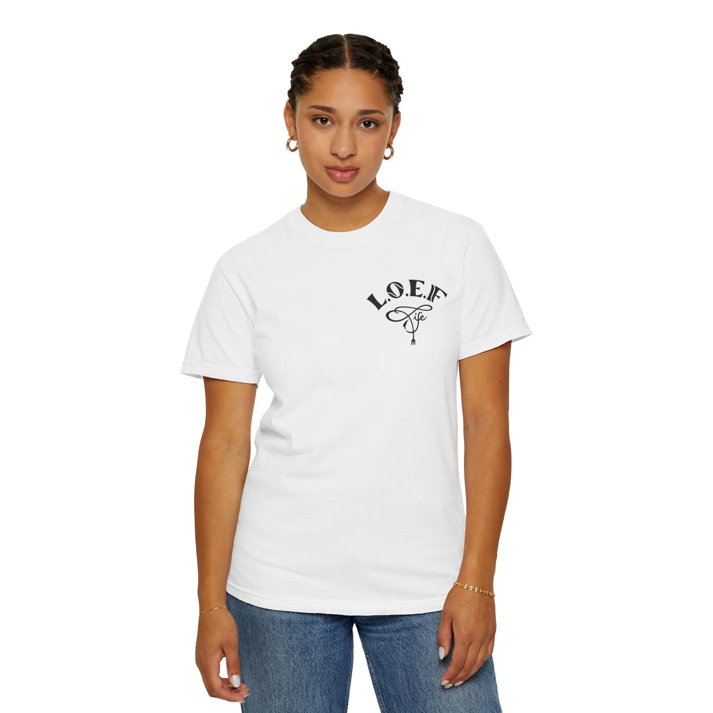 L.O.E.F Foodie 4Life Vegan Unisex Tee Shirt (Machalite Green)