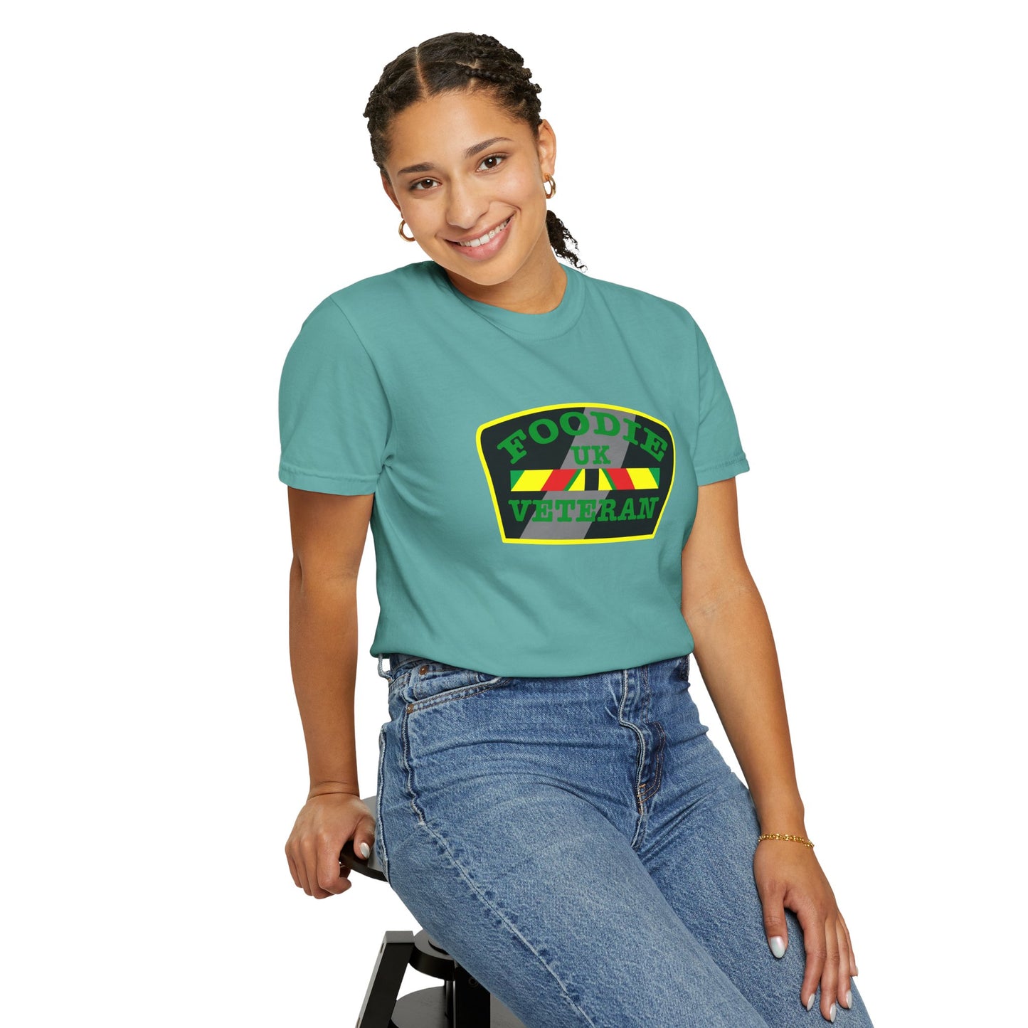 L.O.E.F Foodie Veteran UK Unisex Tee Shirt (Green)