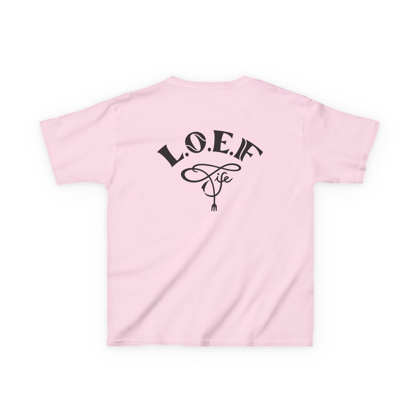 L.O.E.F Foodie 4Life Young Tee Shirt  (Black)
