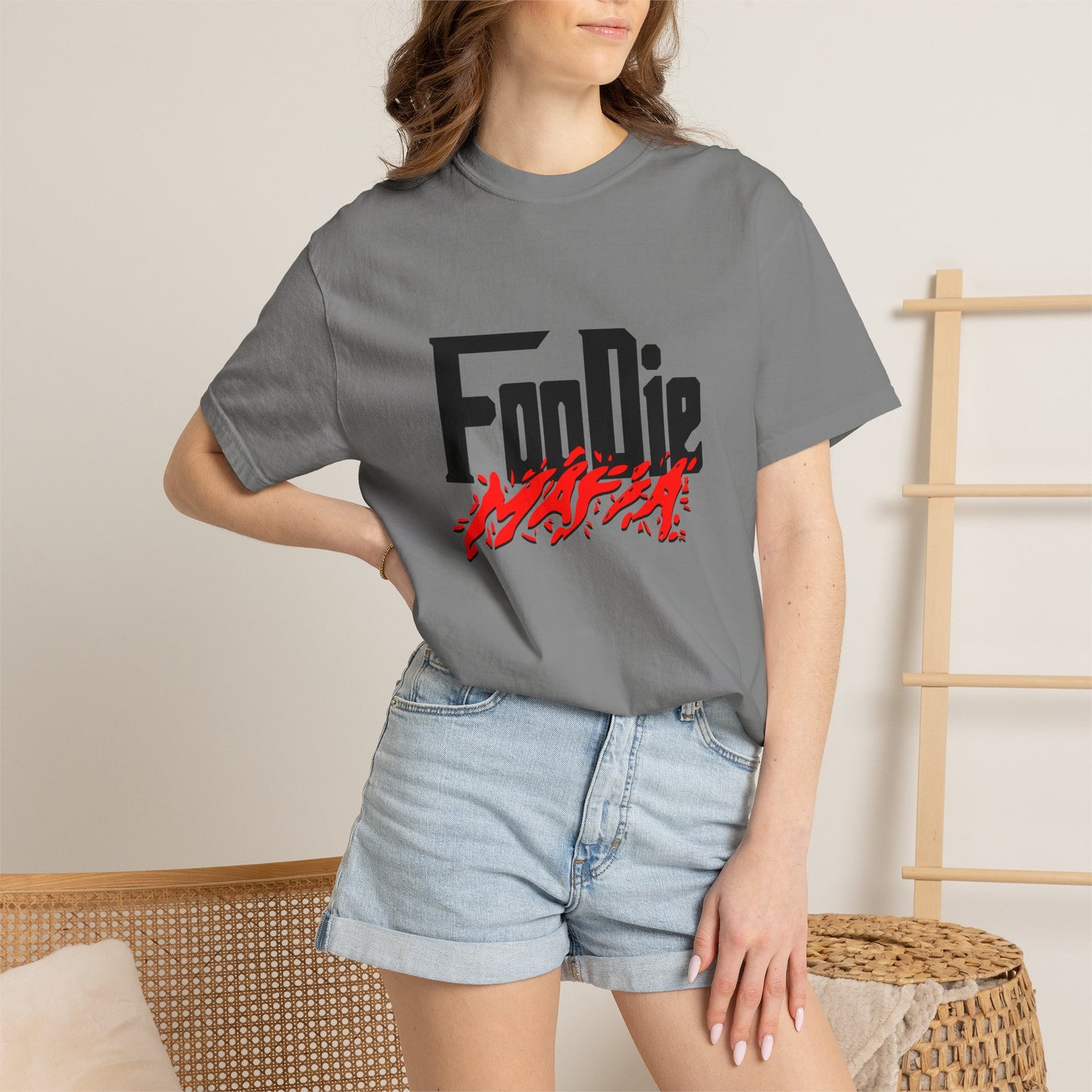 L.O.E.F Foodie Mafia Unisex Tee Shirt (Red)