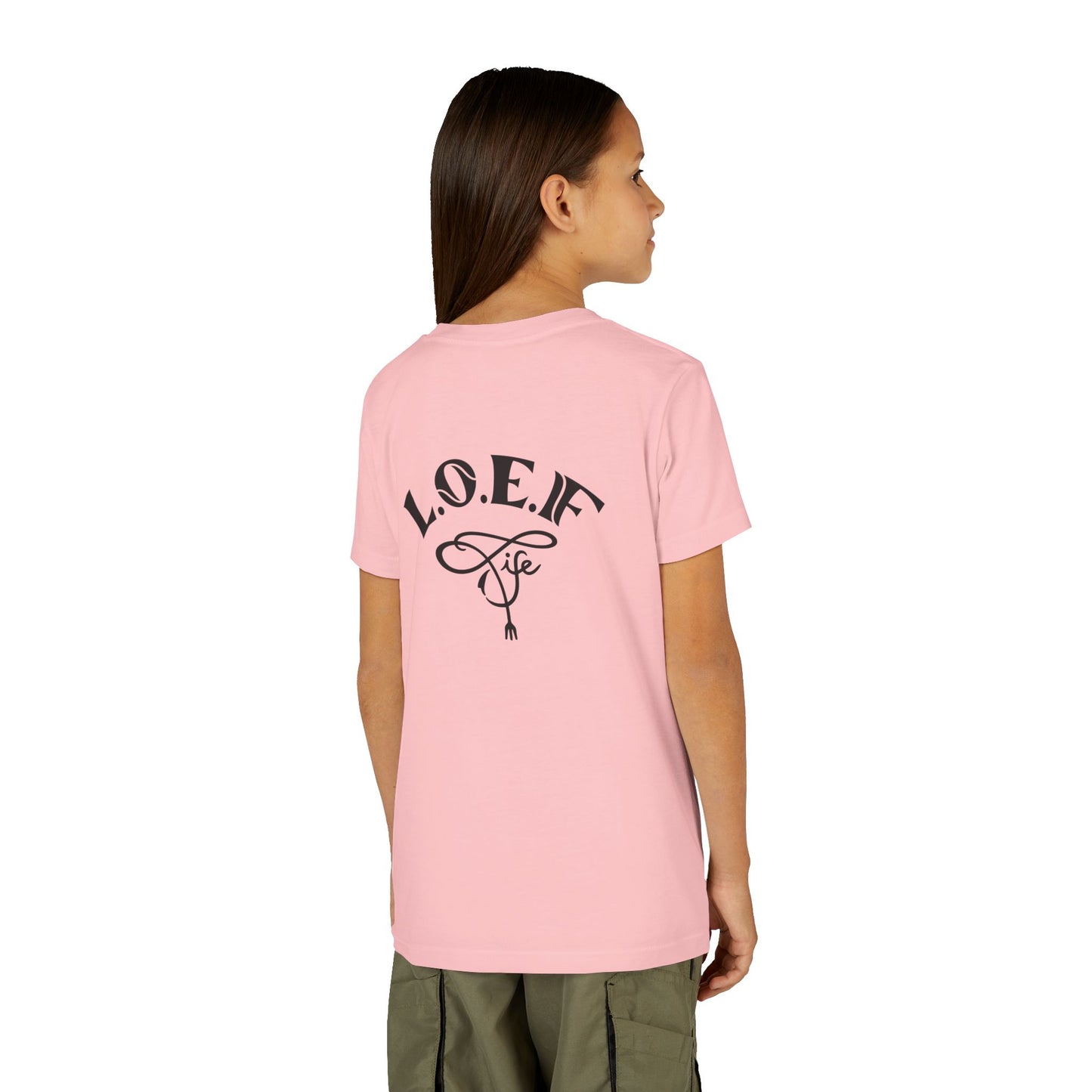 L.O.E.F Foodie 4Life Young Tee Shirt  (Fiery Red)