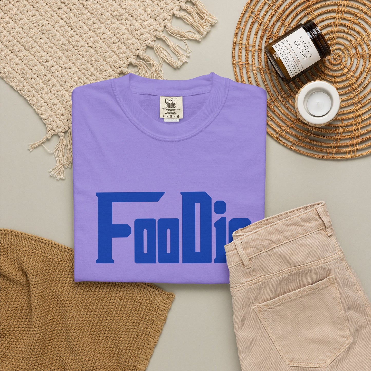 LO.E.F Foodie Unisex Tee Shirt (Cobalt Blue)
