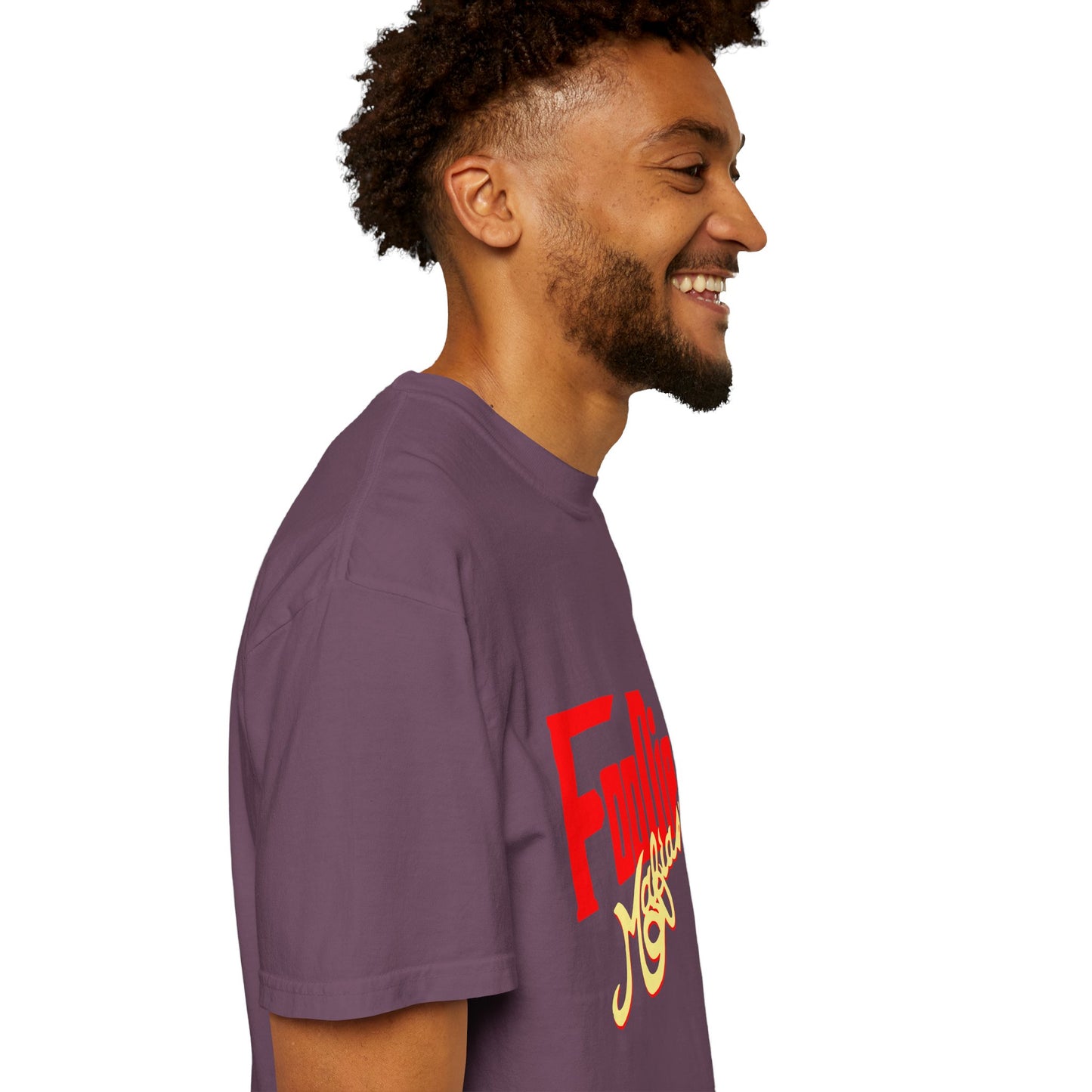 L.O.E.F Red Foodie Mafia Unisex Tee Shirt (Soft Yellow)