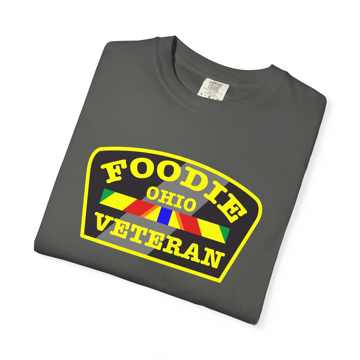 L.O.E.F Foodie Veteran OHIO Unisex Tee Shirt (Yellow)