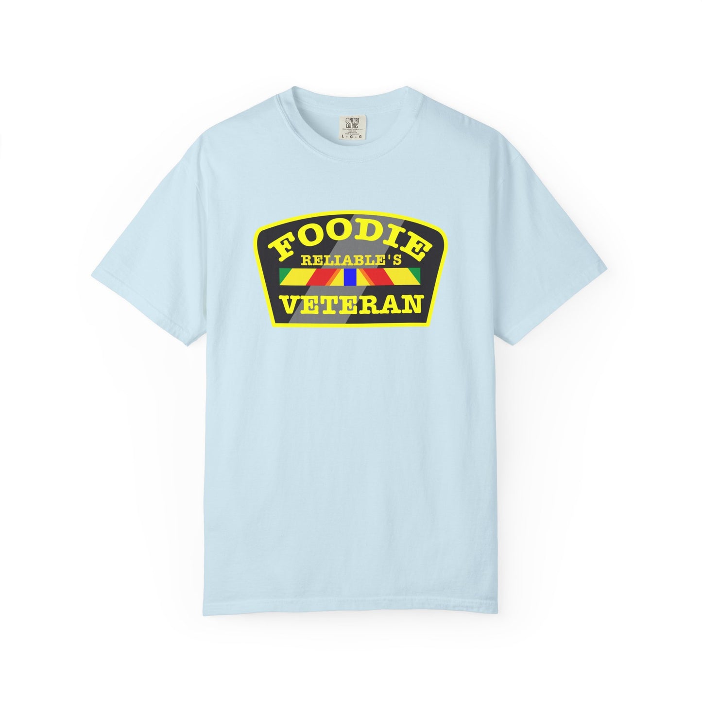 L.O.E.F Foodie Veteran RELIABLE'S Unisex Tee Shirt (Yellow)