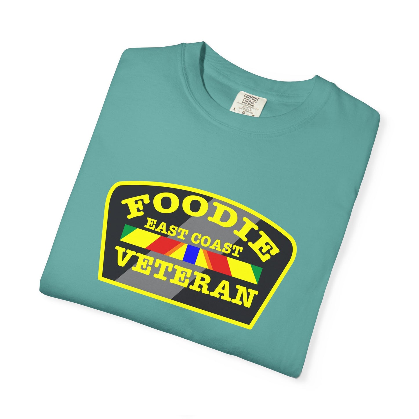 L.O.E.F Foodie Veteran EAST COAST Unisex Tee Shirt (Yellow)
