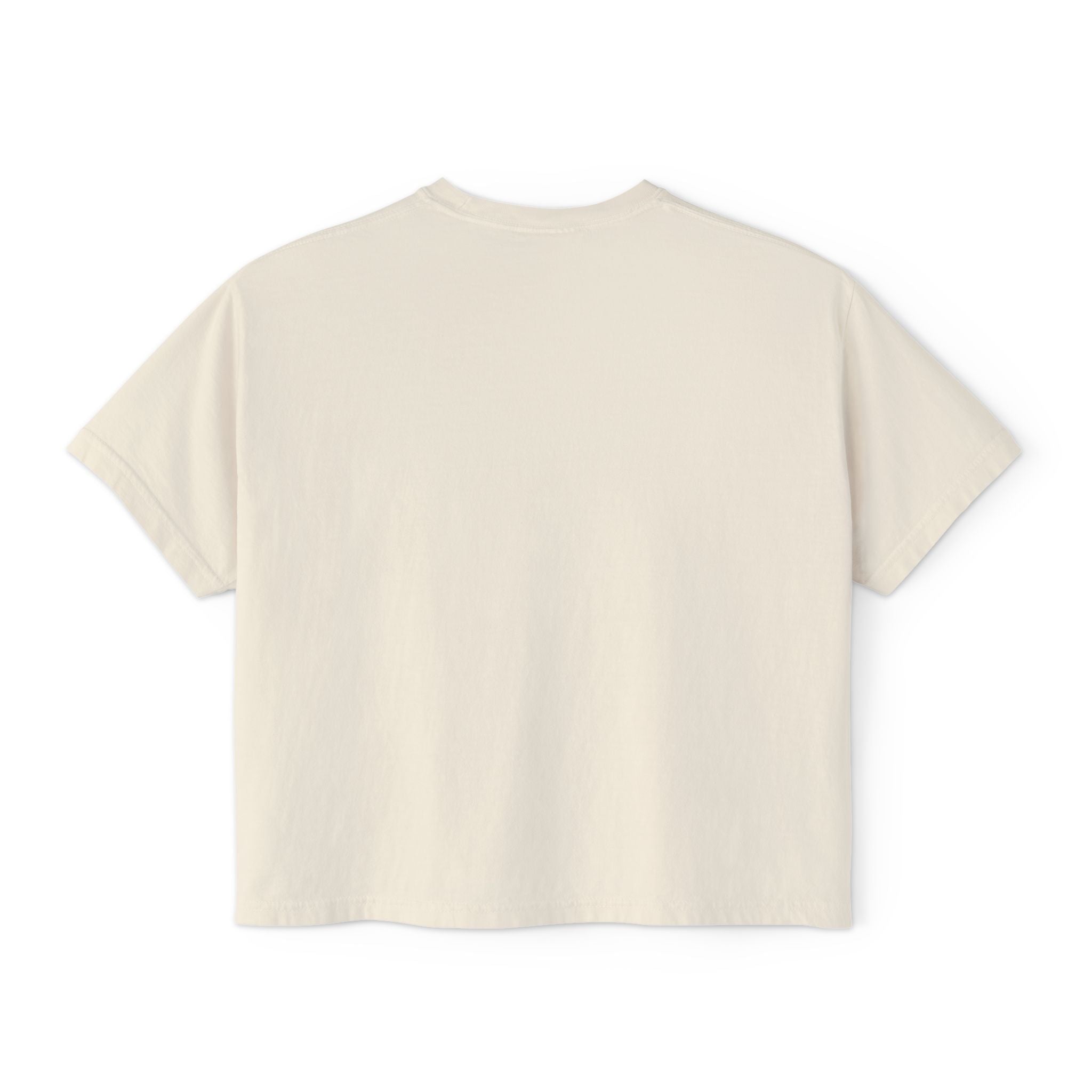 L.O.E.F FOO FOO FOODIE Women Boxy Tee(Dark Brown)