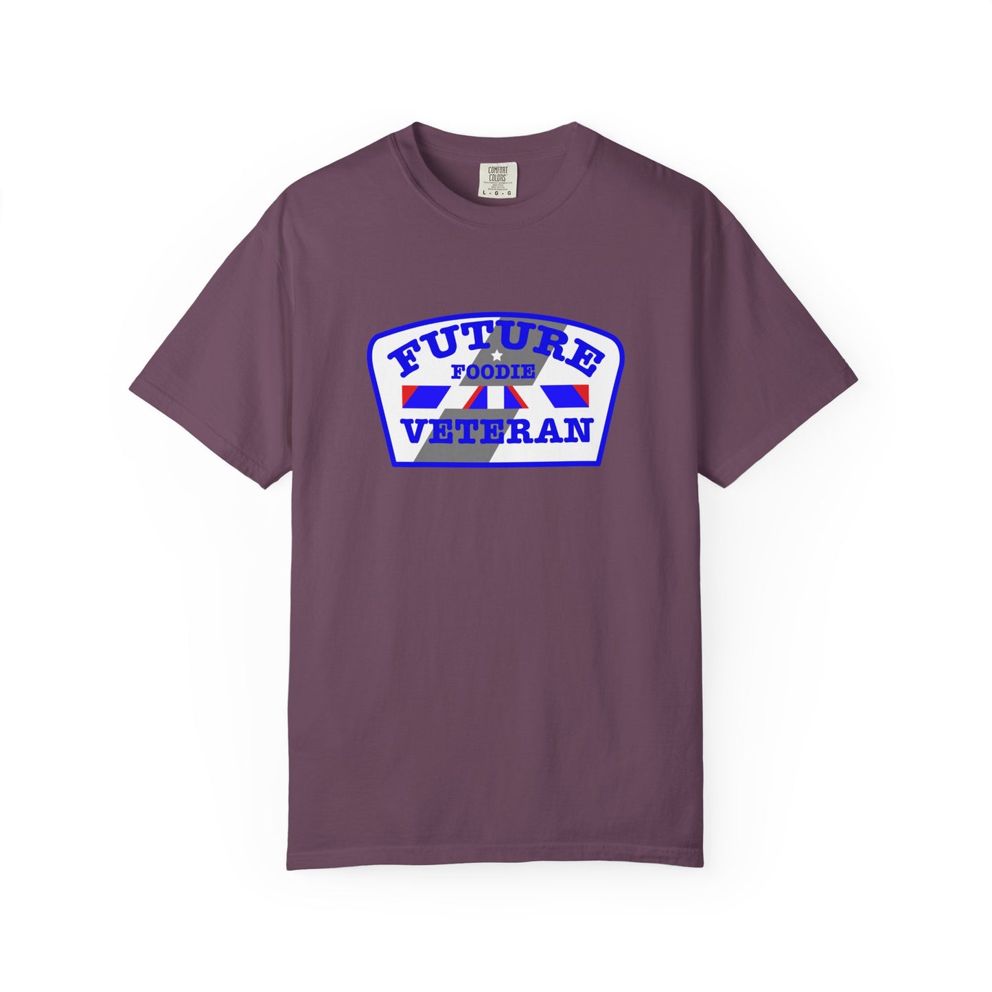 L.O.E.F Future Foodie Veteran Unisex Tee Shirt (Blue)