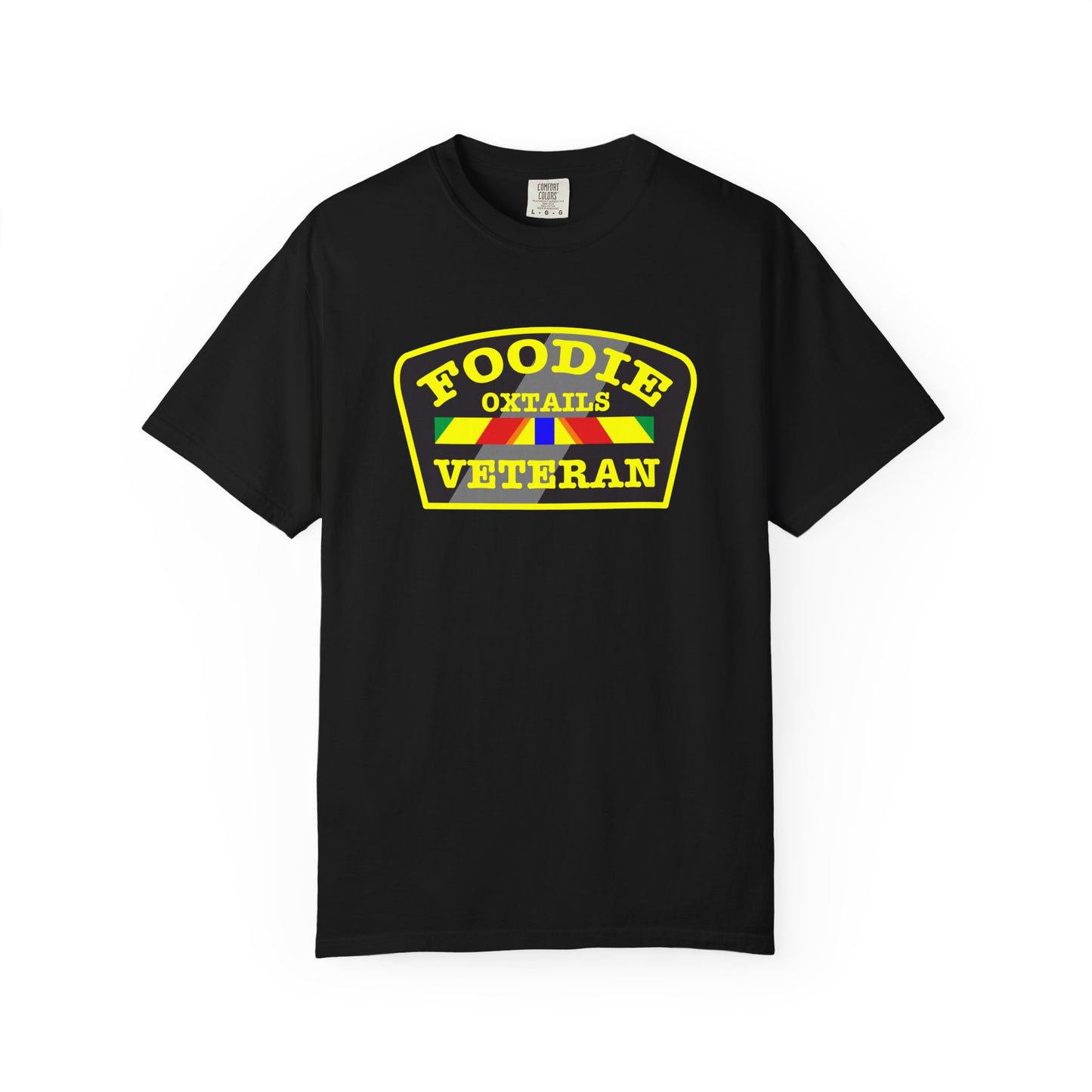 L.O.E.F Foodie Veteran OXTAILS Unisex Tee Shirt (Yellow)