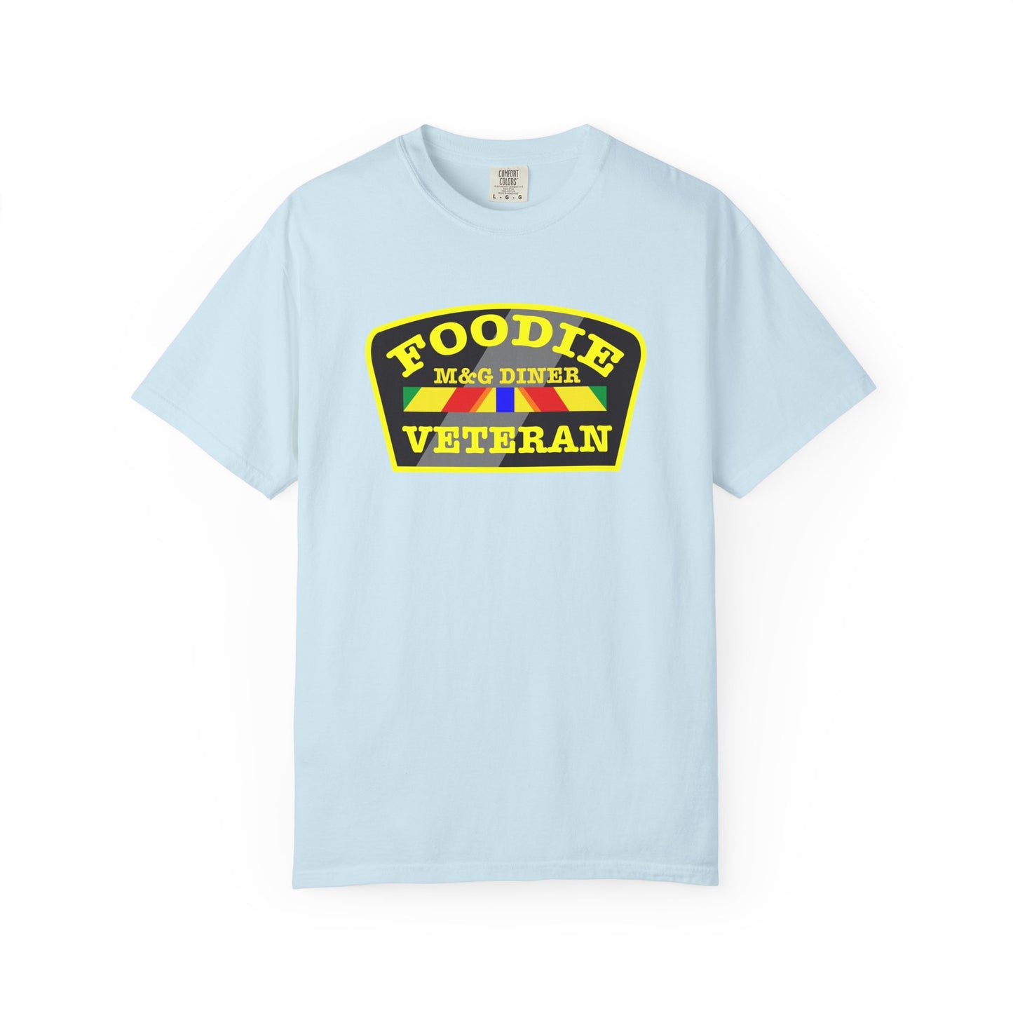 L.O.E.F Foodie Veteran M&G DINER Unisex Tee Shirt (Yellow)