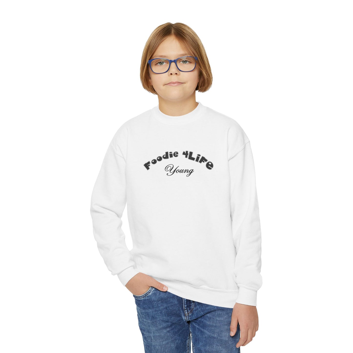 L.O.E.F Foodie 4Life Young Sweatshirt  (Black)