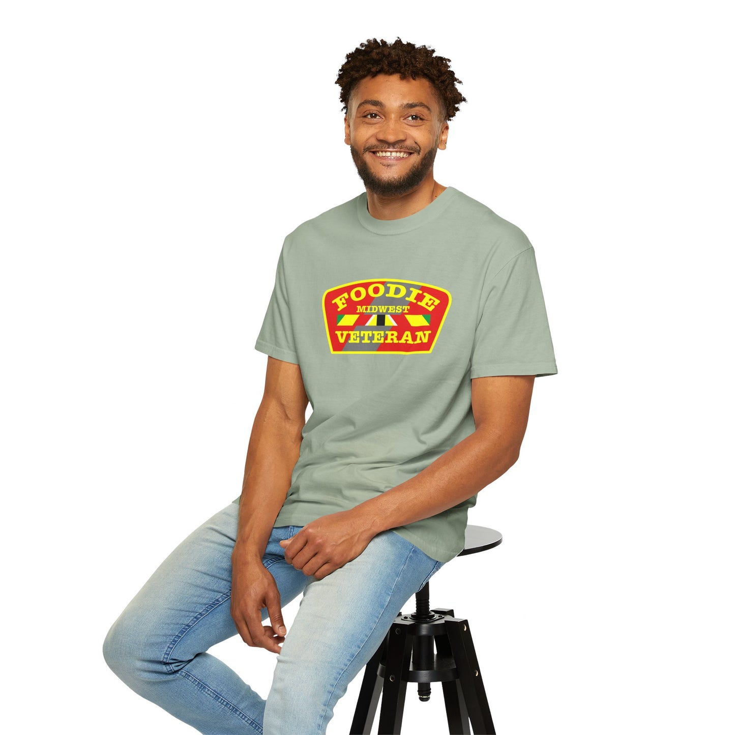 L.O.E.F Foodie Veteran MIDWEST Unisex Tee Shirt (Yellow)