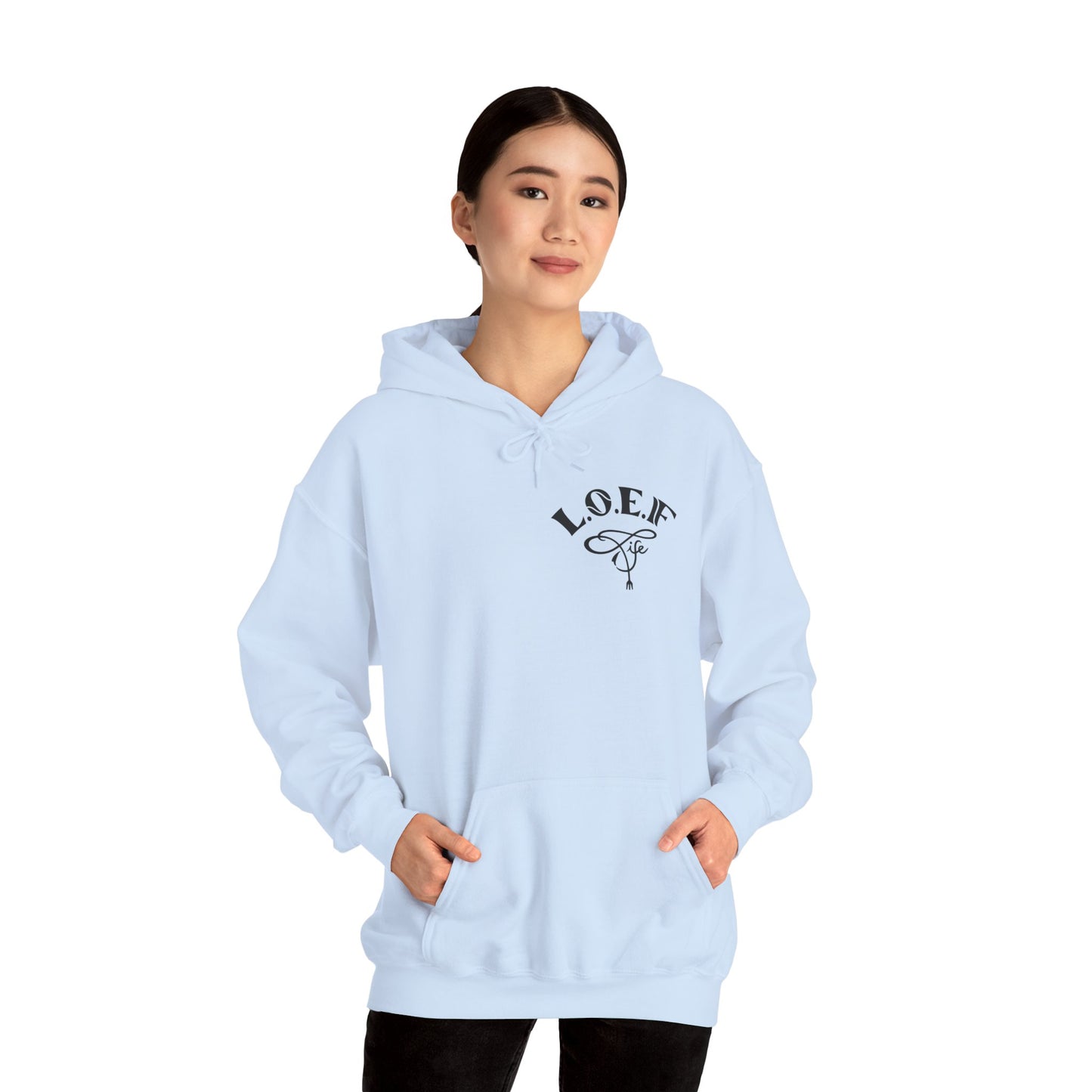 L.O.E.F Foodie 4Life Vegan Hoodie (Fiery Red)