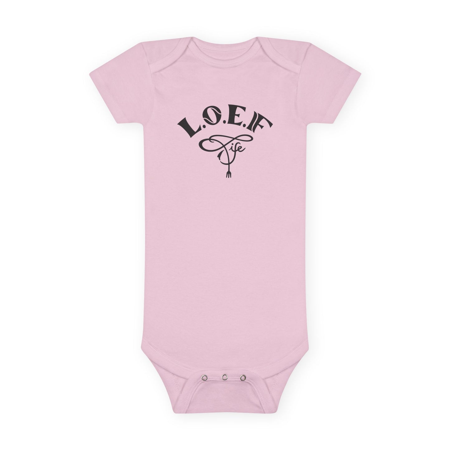 L.O.E.F Foodie 4Life Baby Bodysuit  (Fiery Red)