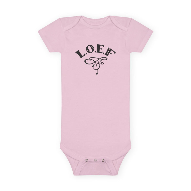 L.O.E.F Foodie 4Life Baby Bodysuit  (Fiery Red)