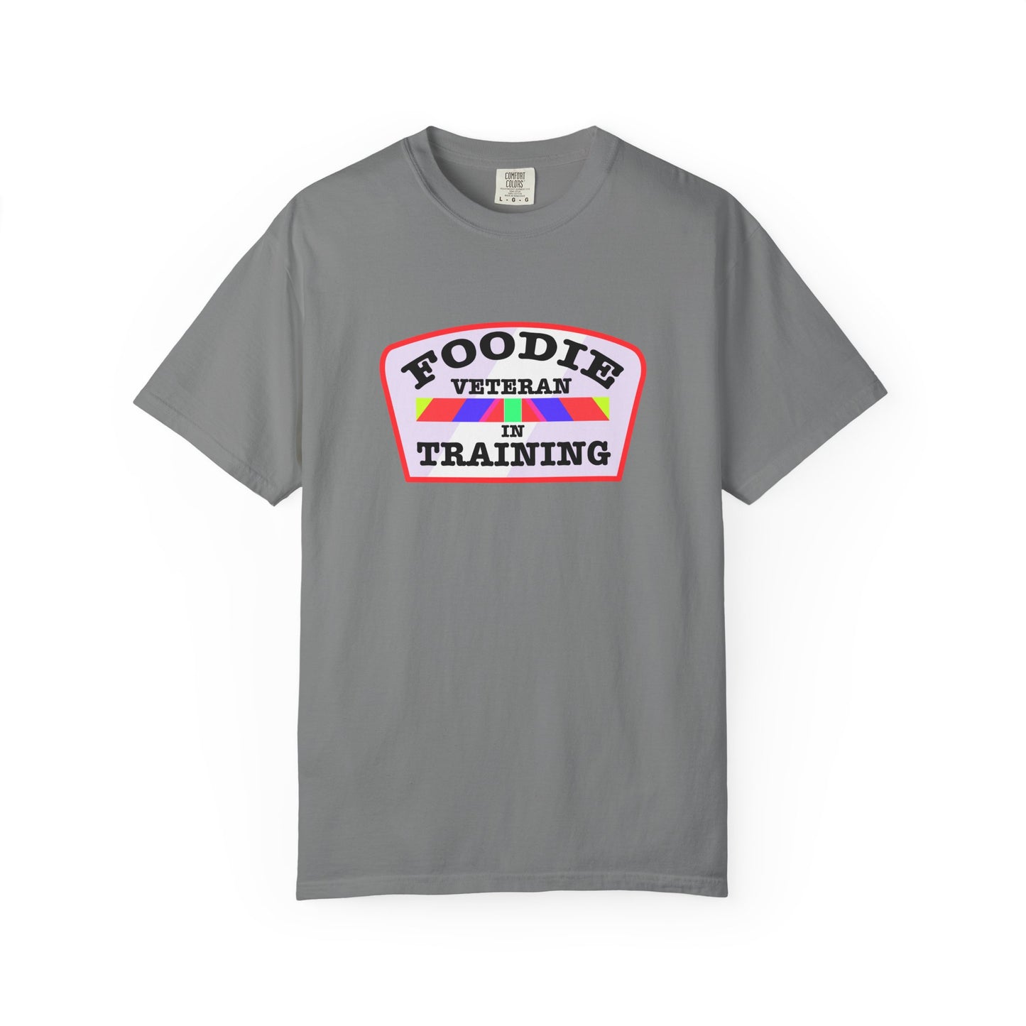 L.O.E.F Foodie Veteran IN TRAINING Unisex Tee Shirt (Soft Pink)