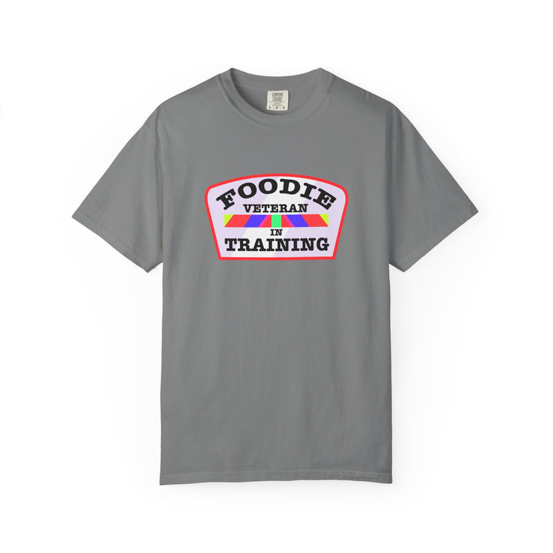 L.O.E.F Foodie Veteran IN TRAINING Unisex Tee Shirt (Soft Pink)